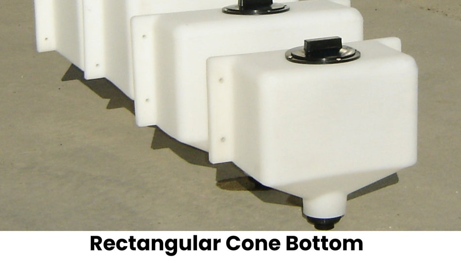 Cone bottom wash out poly tanks