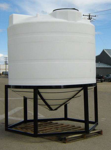 2000 gallon cone bottom tank and stand