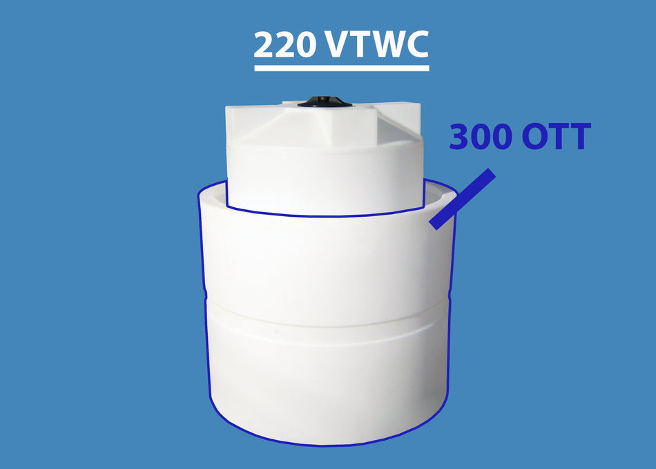 Double Wall 220 Gallon Vertical