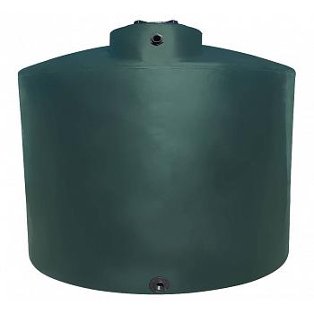 2500 GALLON NORWESCO DARK GREEN PLASTIC VERTICAL WATER STORAGE TANK