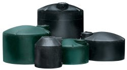 10000 Gallon Norwesco Black Vertical Water Storage Tank