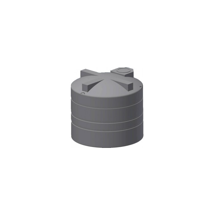 2450 Gallon Vertical Water Storage Tank in Black