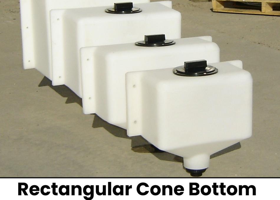 2.5 Gallon Rectangular Cone Bottom Tank