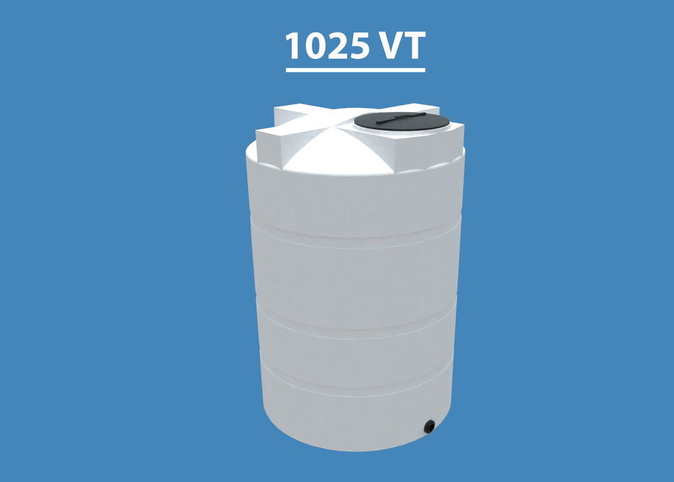 1025 Gallon Industrial Grade (HDPE) Vertical Tank