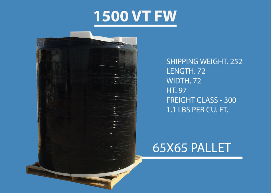 Shipping for a 1500 Gallon Vertical