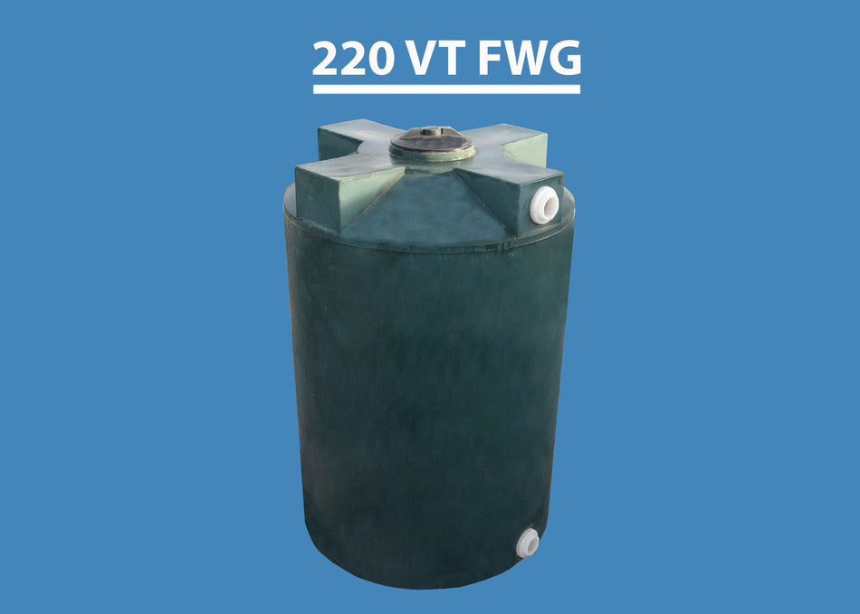 220 Gallon Vertical Fresh Water Black Tank