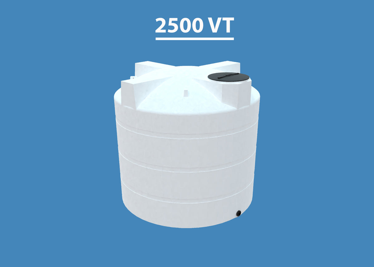 2500 Gallon Vertical Chemical Storage Tank