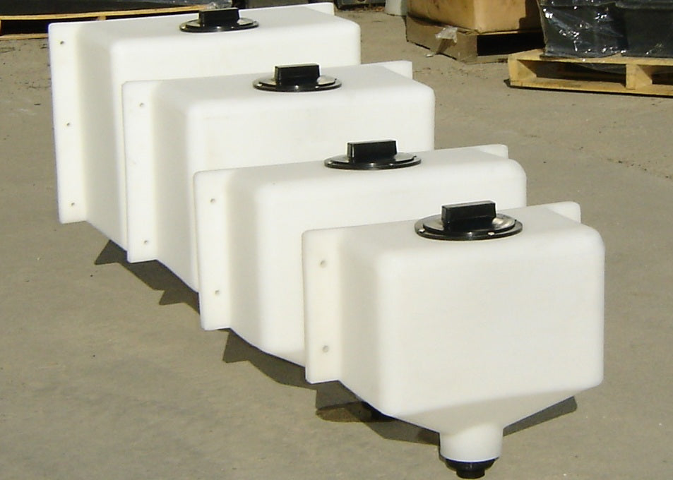 Cone bottom tanks used in Drone Washing