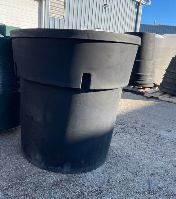 200 Gallon Commercial Trash Can with Lid and Hatch